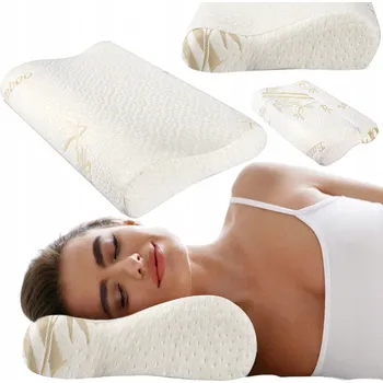 Polštář ORTOPEDICKÝ POLŠTÁŘ 50x30 PRO SPANÍ NA BOKU, BŘICHU, SE ZIPEM, PROFILOVANÝ