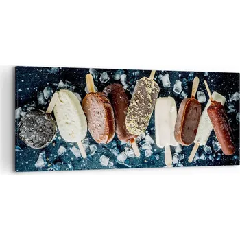 Obraz Obraz na plátně do obýváku ložnice 120x50 zmrzlina foto obrazy na zeď velký