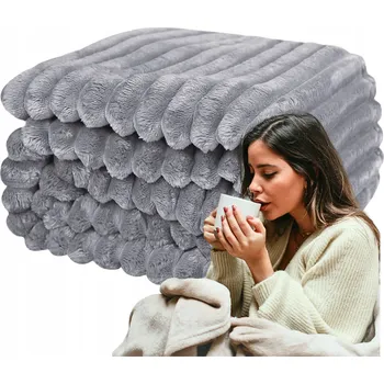 Prostěradlo Deka MAKOIA z mikrovlákna 160 cm x 200 cm šedá