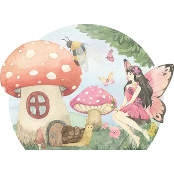 Samolepící dekorace Ochranná samolepka na zeď za postel - Víla XXL