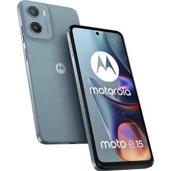 Mobilní telefon Motorola Moto e15 6,67“ Dual SIM Android 14 Edition Go 4G USB Type-C 2 GB 64 GB 5200 mAh Misty Blue