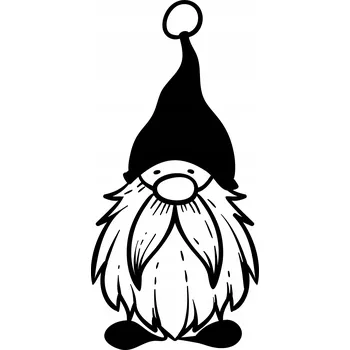 Obraz Samolepka na stěnu VÁNOČNÍ SKŘÍTEK GNÓM 24x50 cm