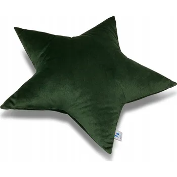 Polštář Polštář hvězda star dark green (Tmavě zelený polštářek ve tvaru hvězdy)