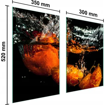 Kuchyňské prkénko Krájecí deska TMK ArtDeko sklo 2 ks