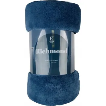deka Deka Essex polyester 150 cm x 200 cm modrá