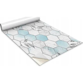 Obraz Ozdobná samolepicí dýha na přední stranu nábytku Hexagony listy 100x50
