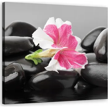 Obraz OBRAZ NA PLÁTNĚ Strom růžových růží 3D květy 70x50 cm