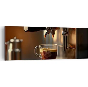 Obraz Foto obraz na plátně canvas 140x50 káva obývák ložnice na zeď velký