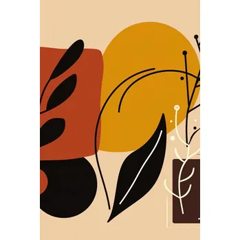 Plakát Plakát Teplé Kontury bez rámu 61 x 91,5 cm