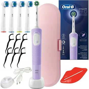 Elektrický zubní kartáček Elektrický zubní kartáček Oral-B Vitality 100 růžový CrossAction vitality 100 różowa pouzdro osłonka