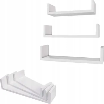 Knihovna Police z MDF desky Songmics 30 x 10 cm, bílá