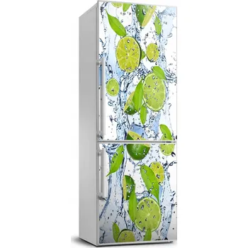 Fototapeta Nálepka na ledničku, samolepicí fólie Limetka a voda 70x190