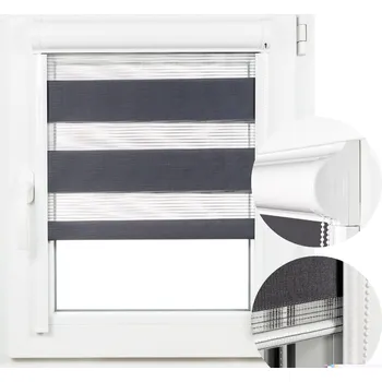 Roleta ROLETA DEN A NOC V PROSTOROVÉ KAZETĚ 109x150 BEZ ZATLOUKÁNÍ zebra