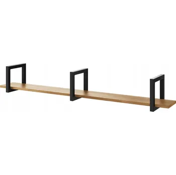 police Závěsná police loft industriální na knihy dub 160 cm