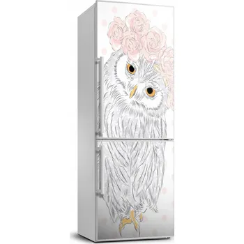 Fototapeta Samolepicí samolepící na ledničku Sova ve věnci