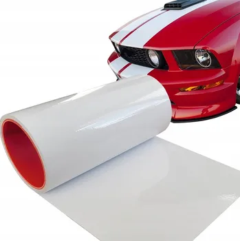 autokoberec Pásky na auto BÍLÝ LESK s kanálkem 5x100cm / metr