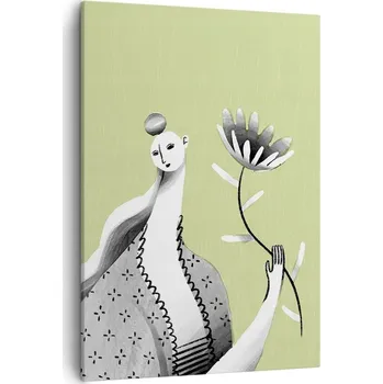 Obraz Obraz na plátně do obýváku, ložnice 50x70 žena obrazy na zeď canvas