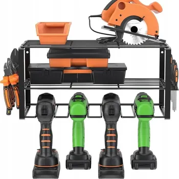 Úložný box Nástěnný organizér na elektrické nářadí, vrtačky a šroubováky