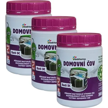 Čistič septiku a jímky Baktoma Bacti DC - Bakterie do ČOV - 0,5kg BACTI DC - AKCE: 3 x 0,5 kg