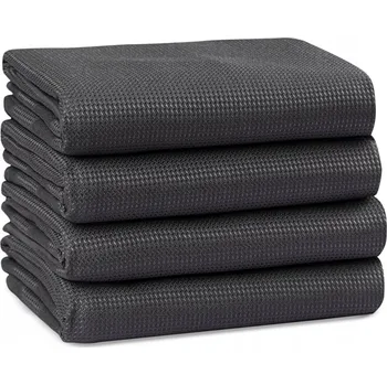 Utěrka Prémiové černé utěrky z mikrovlákna NOTTOC 4 ks