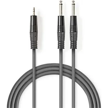 Audio kabel Kabel Jack 3,5mm konektor/2x Jack 6,35mm konektor 1,5m NEDIS COTH23200GY15