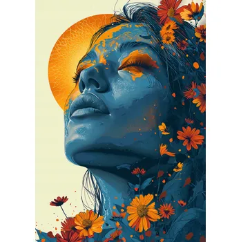 Plakát Plakát Slunečný déšť bez rámu 21 x 29,7 cm