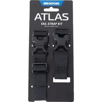 Zavazadlo na motocykl zavazadlové popruhy Atlas advanced tail straps kit, OXFORD (černá)