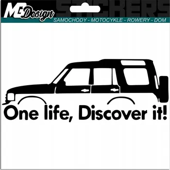 Samolepicí dekorace na vozidlo SAMOLEPKA na auto OBJEVUJ ŽIVOT DISCOVER 6x15