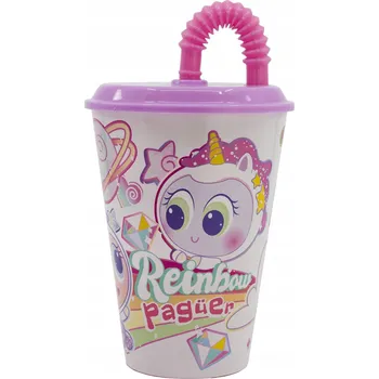 Hrnek se slámkou KSIMERITOS 430 ml