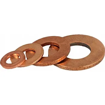 Brzdová hadice Sada 4 kusů měděných těsnících podložek 10x16x1 mm