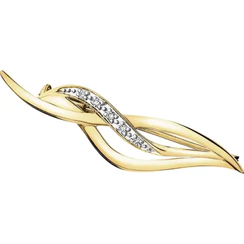 Brož Zlatá brož s diamanty - 0,03 ct - ryzost 585 - 110.214