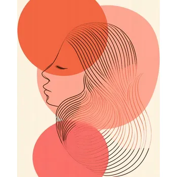 Plakát Plakát Soumrak Lineární bez rámu 50 x 50 cm