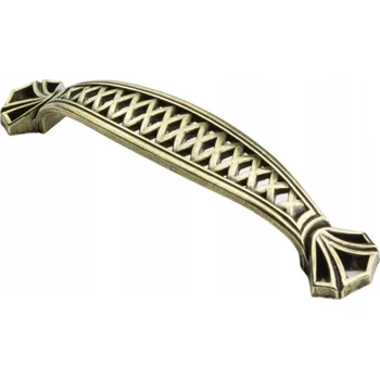 Nábytkové kování NÁBYTKOVÁ ÚCHYTKA RETRO MŘÍŽKA 96mm PATINA