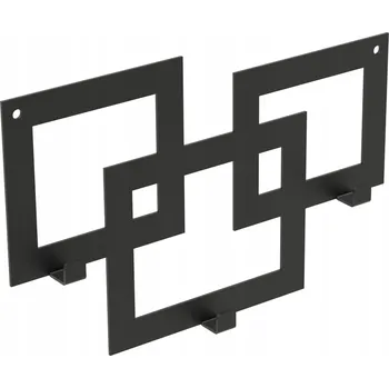 Věšák Šatní ramínko kovový Domer černý