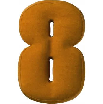 Polštář YellowTipi Polštář Číslice 8 medová