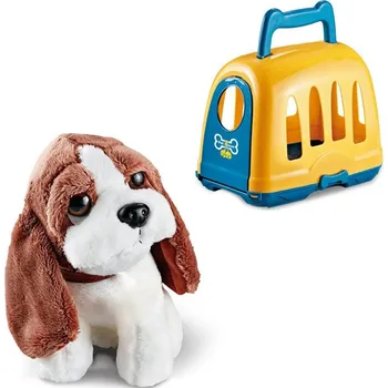 plyšák Bavytoy Pejsek s přepravkou