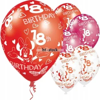 Balónek Sada narozeninových balónků Amscan Minnie Mouse 5 kusů