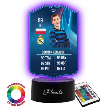 Lampička Noční lampa Plexido vícebarevná