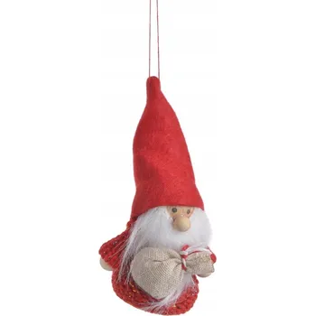 Vánoční dekorace Vánoční loutka závěs na stromeček ozdoba 11 cm