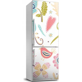 Fototapeta Samolepka na lednici - Rostliny a pták 70x190 cm