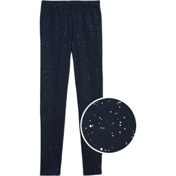 Dívčí legíny GAP SPARKLE XXL Tmavě modrá, Stříbrná
