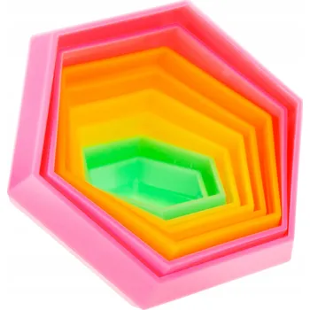 Hlavolam ŠESTIHRAN MAGICKÉ VZORY 3D LOGICKÁ HRA / PUZZLE