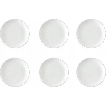 Talíř Dezertní talíř kulatý 15 cm WILMAX z bílého porcelánu, sada 6 kusů