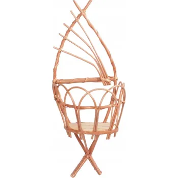 Květináč Držák Na Květináč závěsný na zeď proutěný přírodní Béžový Ruční práce Slza 1 D
