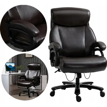 Kancelářská židle s nosností do 180 kg, hnědá PAKO 921-503BN