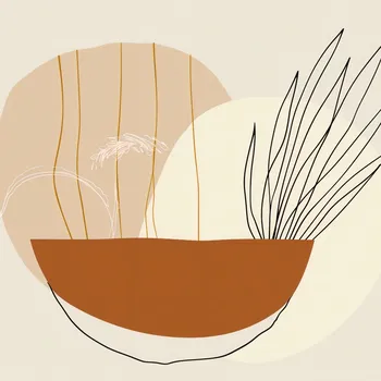 Plakát Plakát Terakotová nádoba bez rámu 100 x 100 cm