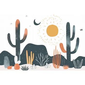 Plakát Plakát Kaktusy Bez rámu, 70 x 50 cm