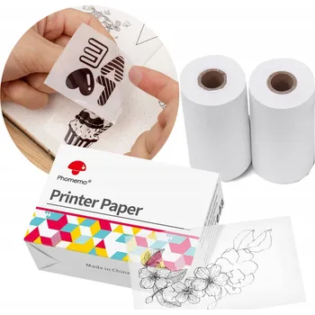 Průhledná páska pro Phomemo M0x 50mm x 2,5m, učení, samolepky, taháky, 3 ks