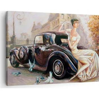 Obraz Obraz na plátně do obýváku ložnice 70x50 motorismus foto obrazy na zeď