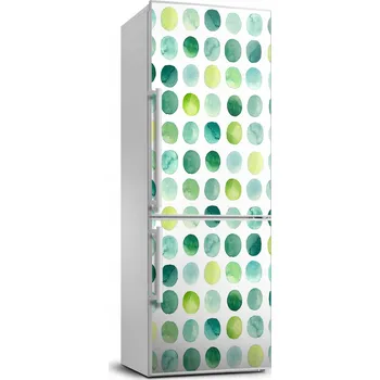 Fototapeta Samolepící tapeta na ledničku Zelené tečky 70x190 cm